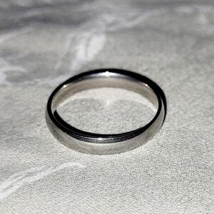 Men's Classic Wedding Ring in 14k White Gold (4mm)! SIZE 10, NICE!!